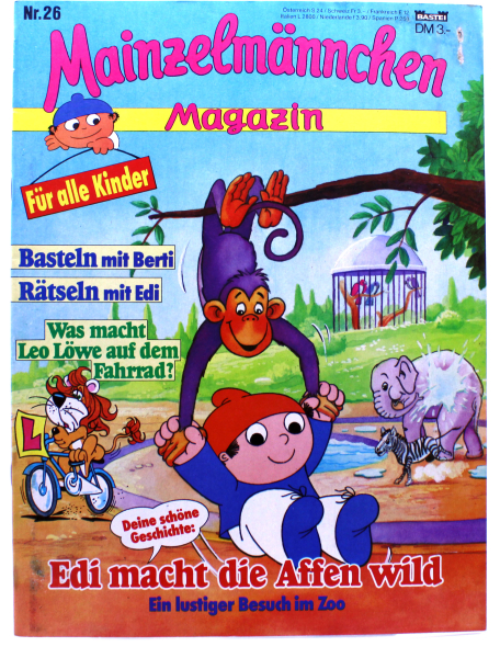 Mainzelmännchen Magazin Nr. 26 (1988) – Edi im Zoo | hoppla-stuff.de